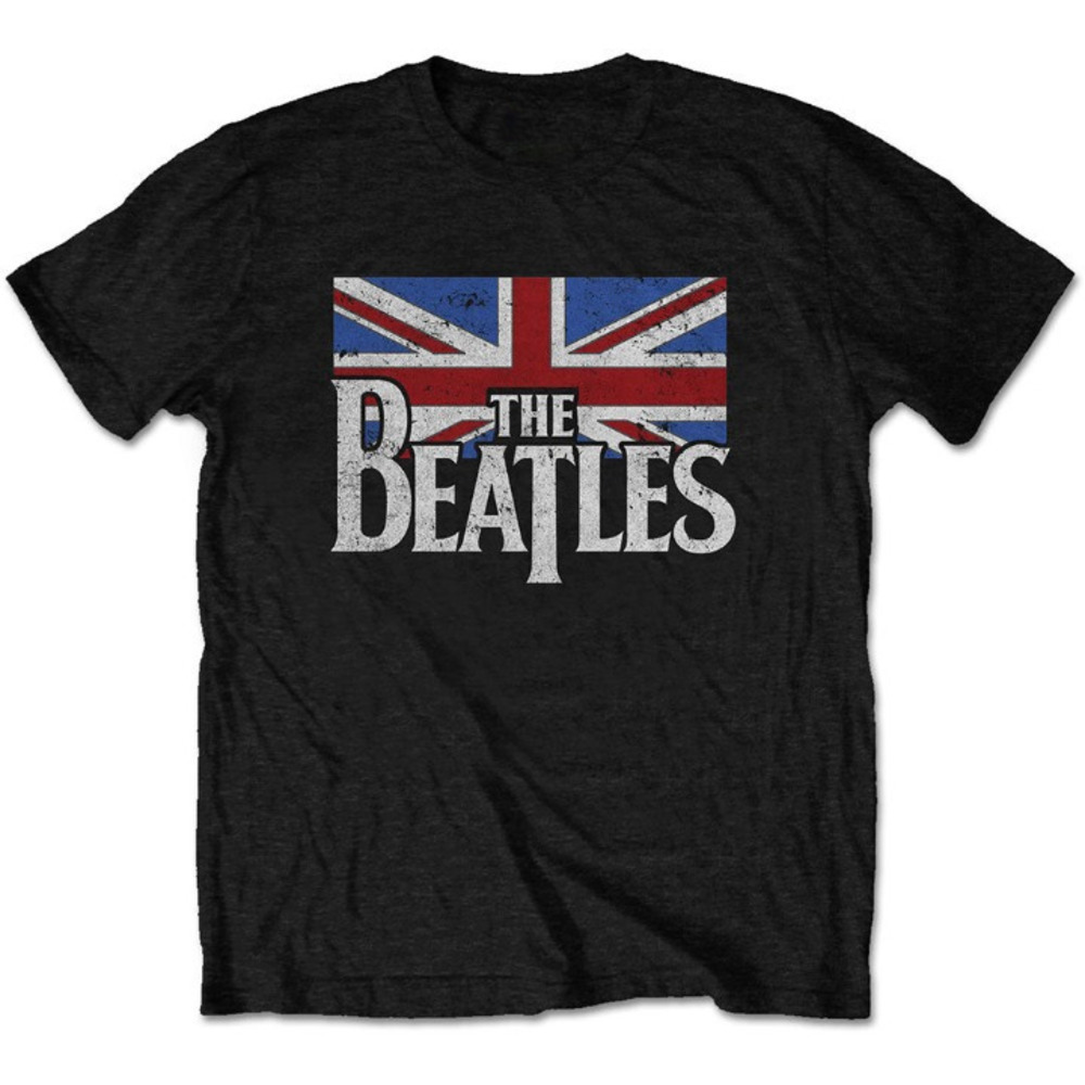 Drop T Logo Vintage Flag Tshirt Beatles Shirt